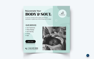 Beauty and Spa Social Media Instagram Post Template-43