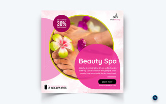 Beauty and Spa Social Media Instagram Post Template-44