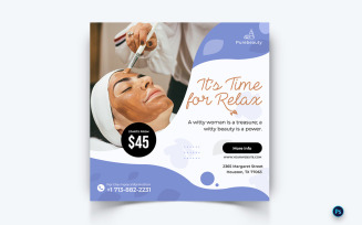 Beauty and Spa Social Media Instagram Post Template-46