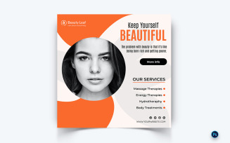 Beauty and Spa Social Media Instagram Post Template-53