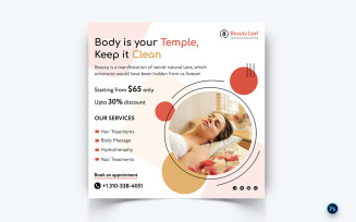 Beauty and Spa Social Media Instagram Post Template-55