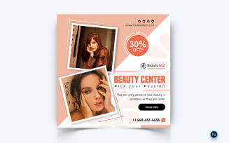 Beauty and Spa Social Media Instagram Post Template-57