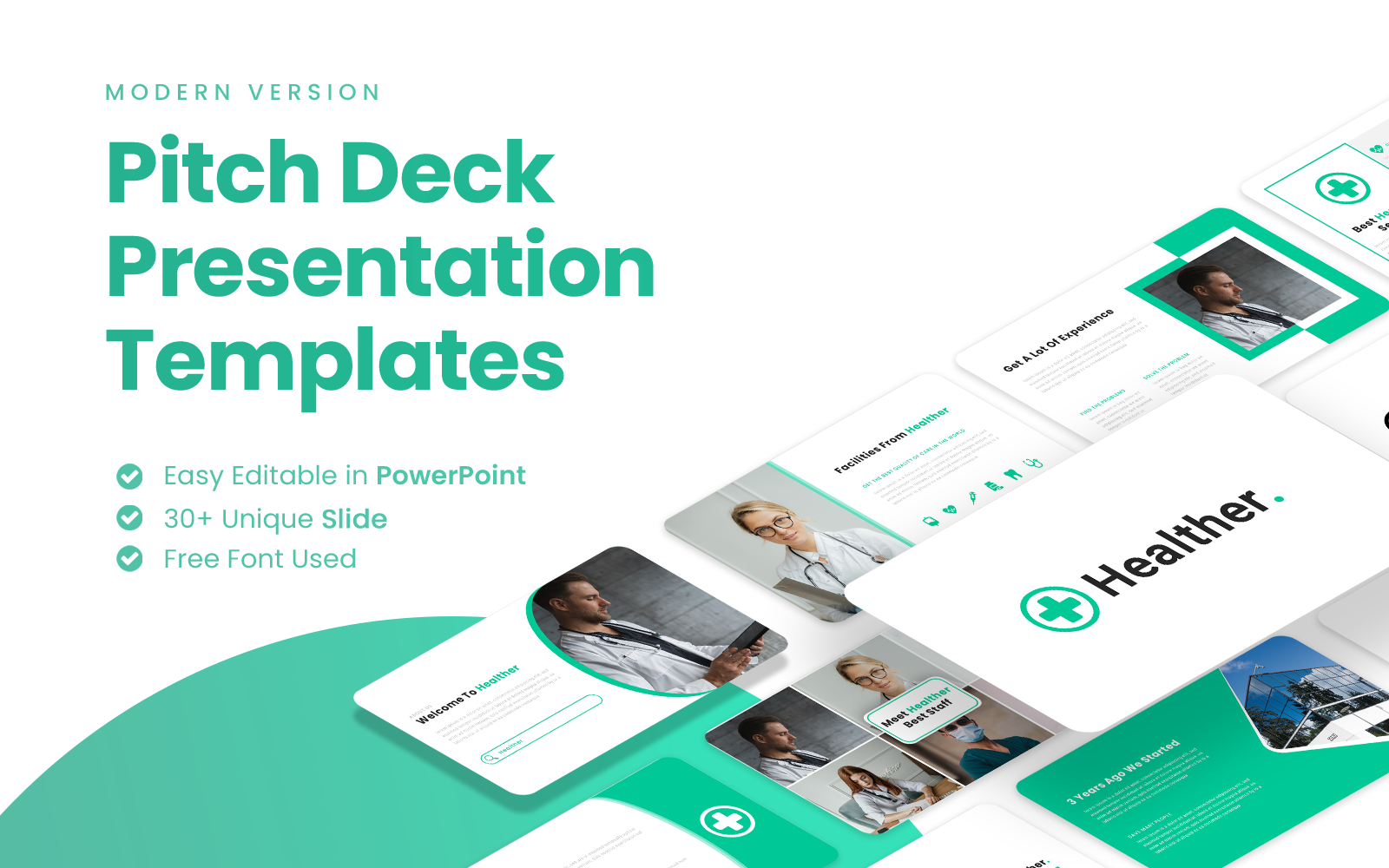 HEALTHER - Modern Healthcare PowerPoint Template