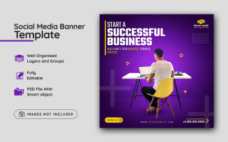 Business Promotion Social Media Banner Template