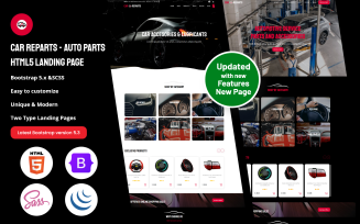 CarReparts - Auto Parts HTML5 Landing Page
