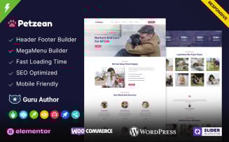 Petzean - Animal Care and Pet Shop WordPress Theme