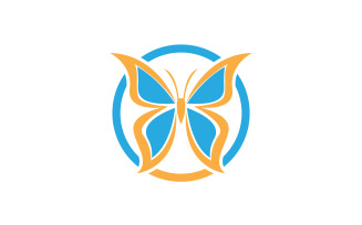 Butterfly Icon Logo Vector Beauty V10