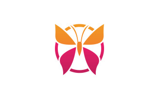 Butterfly Icon Logo Vector Beauty V11