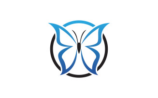 Butterfly Icon Logo Vector Beauty V12