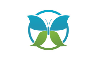 Butterfly Icon Logo Vector Beauty V13