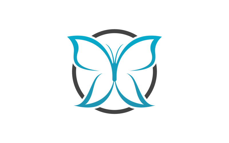 Butterfly Icon Logo Vector Beauty V14 Logo Template