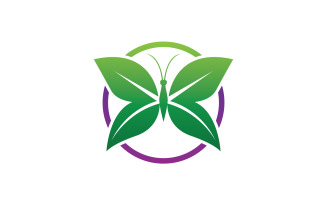 Butterfly Icon Logo Vector Beauty V15