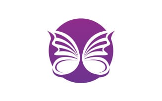 Butterfly Icon Logo Vector Beauty V16