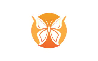 Butterfly Icon Logo Vector Beauty V19