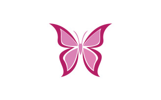 Butterfly Icon Logo Vector Beauty V1