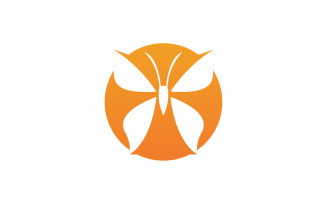 Butterfly Icon Logo Vector Beauty V20
