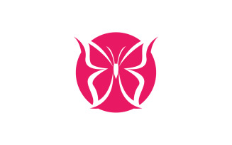 Butterfly Icon Logo Vector Beauty V21