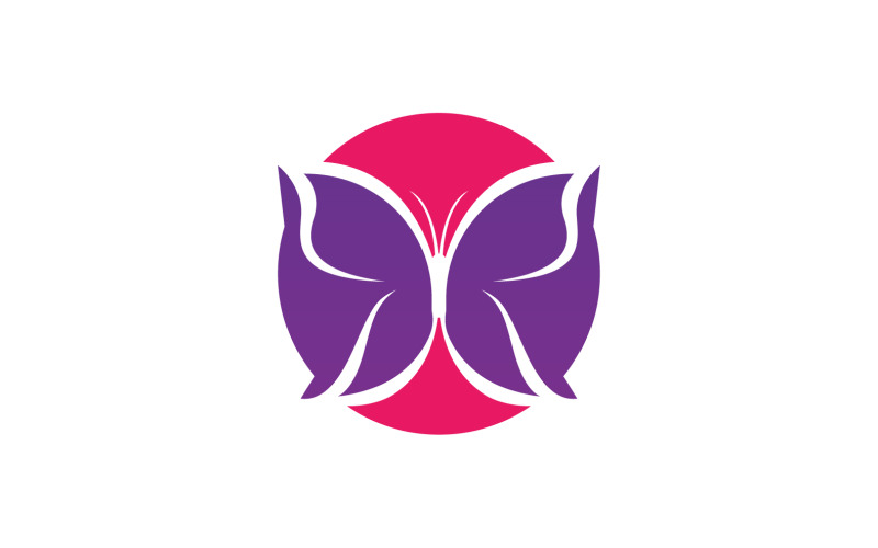 Butterfly Icon Logo Vector Beauty V23 Logo Template
