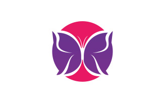 Butterfly Icon Logo Vector Beauty V23