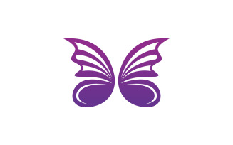 Butterfly Icon Logo Vector Beauty V6