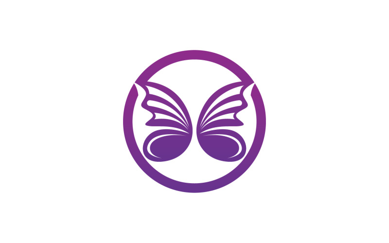 Butterfly Icon Logo Vector Beauty V24 Logo Template