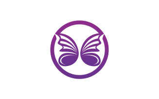 Butterfly Icon Logo Vector Beauty V24