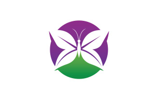 Butterfly Icon Logo Vector Beauty V25