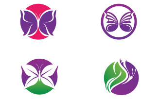 Butterfly Icon Logo Vector Beauty V27