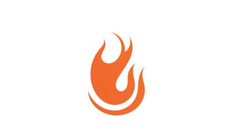 Flame Fire Logo Icon Symbol Hot V21