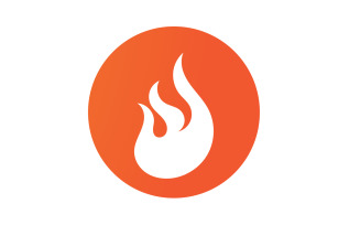 Flame Fire Logo Icon Symbol Hot V29