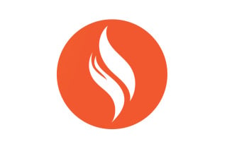 Flame Fire Logo Icon Symbol Hot V2
