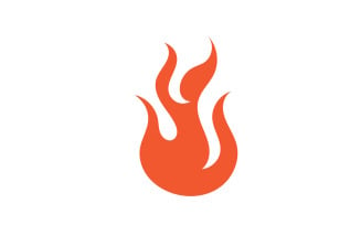 Flame Fire Logo Icon Symbol Hot V6