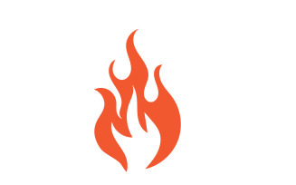 Flame Fire Logo Icon Symbol Hot V8