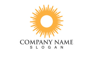 Sun Logo Illustration Icon Vector Template V1