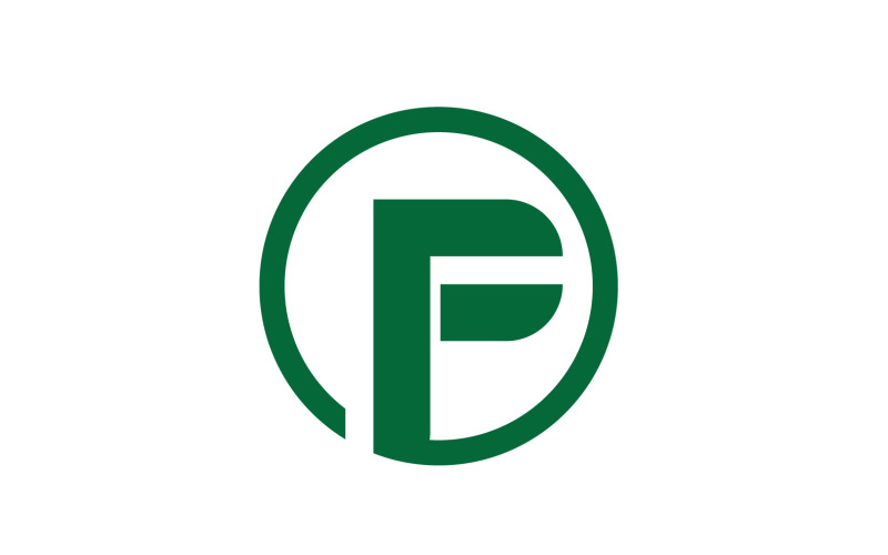 F Initial Letter Logo Icon Illustration Design Vector V13 Logo Template