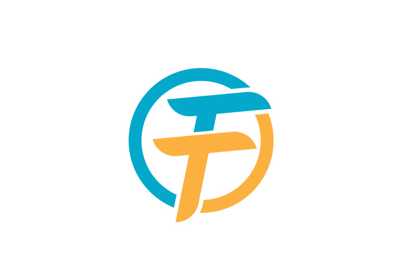 F Initial Letter Logo Icon Illustration Design Vector V2 Logo Template