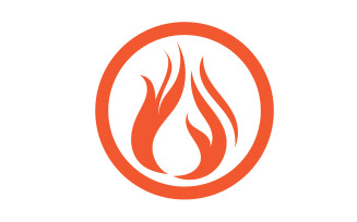 Flame Fire Logo Icon Symbol Hot V33