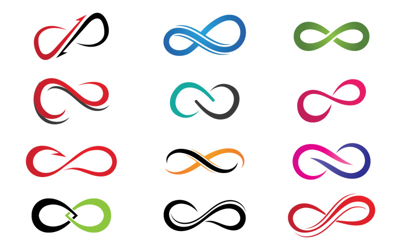 Infinity Design Vector Logo Design Loop Template V15 Logo Template