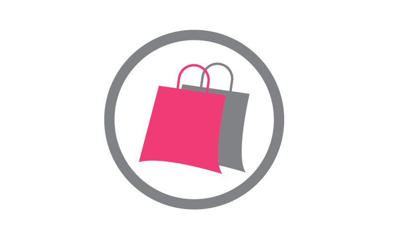 Online Shop Logo Template Vector Icon Design V16