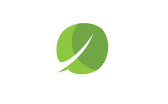 Leaf Eco Green Nature Element Vector Logo V7