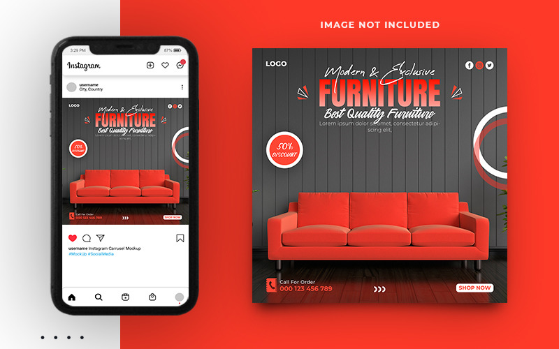 Furniture Sale And Interior Promotion Social Media Post Banner Templates