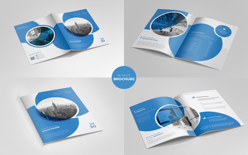 Company Profile Or Business Brochure Template Corporate Brochure Design Or Booklet Catalog Vector Graphic