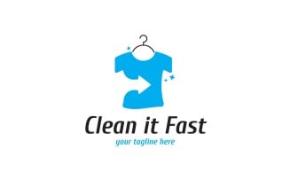 Cloth Cleaning & Maintenance Logo Template