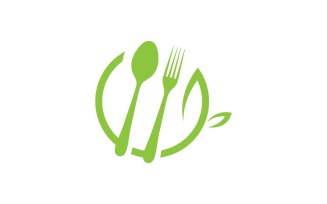Healthy food Vector Logo Design Template V1