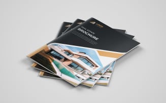 Minimal Blue Multipage Business Brochure Template Layout Design