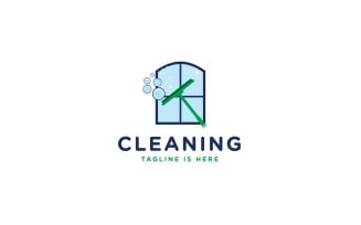 Windows Cleaning & Maintenance Logo Template