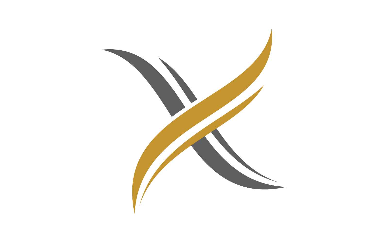 X lettera logo modello disegno vettoriale eps 10