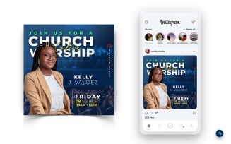 Church Speech Motivation Social Media Post Design Template-01