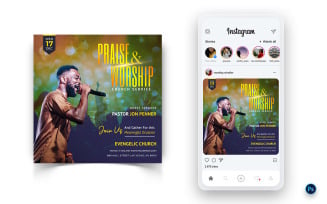 Church Speech Motivation Social Media Post Design Template-06