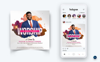 Church Speech Motivation Social Media Post Design Template-10